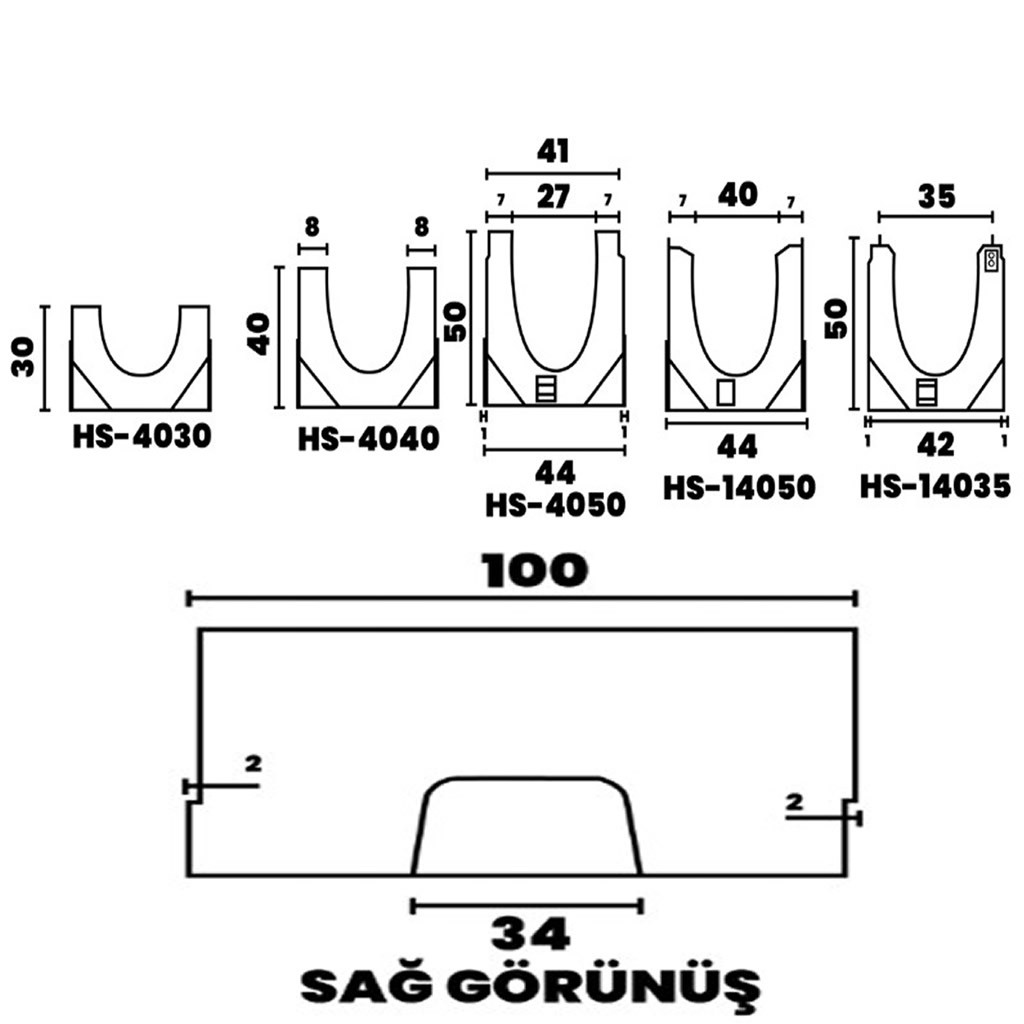 HS 40 Beton Kanal
